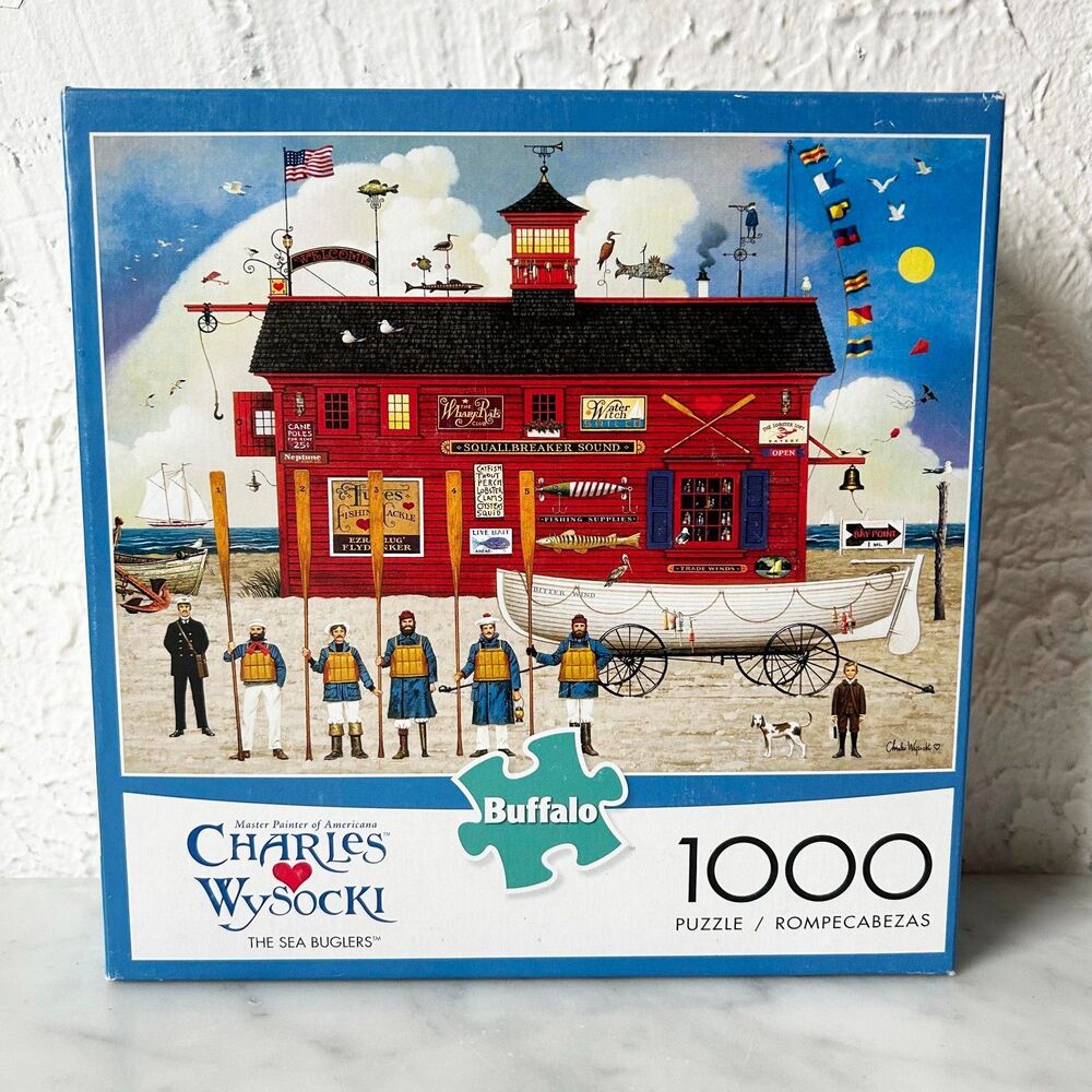 Charles Wysocki The Sea Buglers 1000 Piece Puzzle Buffalo Games - Complete